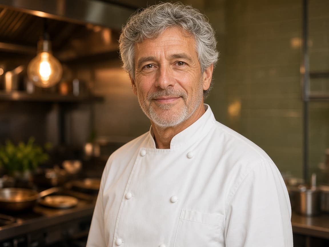 The Grove chef in the kitchen